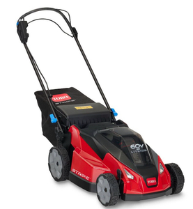 ^Toro 60V MAX* 21 in. (53cm) Stripe  Dual-Blade Self-Propel Lawn Mower with 7.5 Ah Battery and Charger Model 21623 Msrp $729.00