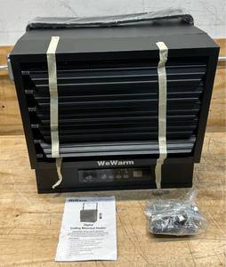 WeWarm 10,000 Watt Digital Electric Overhead Garage Heater, 240V, 34,120 BTUHour, Heating Capability 1000 Sq. Ft., Model# CZ260 #6539082 Msrp $329.99 see description