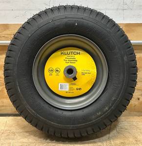 Klutch Pneumatic Mower Tire Assembly, 166.50-8, Turf Saver Tread #5971201 Msrp $64.99