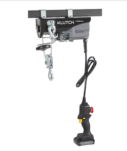 Klutch Cable Hoist Kit, KLiQ 20V, Battery-Powered, 275-Lb. Single-Line550-Lb. Double-Line Capacity, 39ft.19.5ft. Lift Height, Brushless, 2.0Ah #6077261 Msrp $299.99 see description