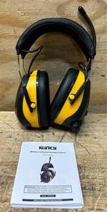 Klutch Hearing Protection Earmuffs with 25dB NRR, Wireless Connectivity and AMFM #5857644 Msrp $69.99 see description
