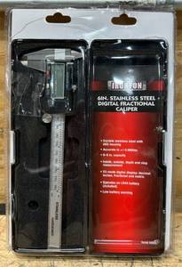 Ironton 6in. Stainless Steel Digital Fractional Caliper see description