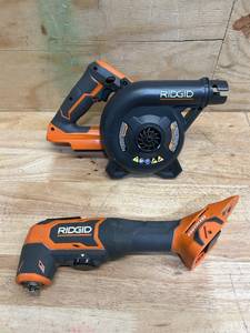 RIDGID 18V Multi-Tool and 18V Blower Non-working (lot of 2)