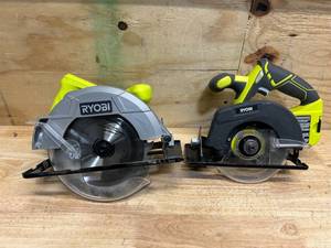 RYOBI Miter Saw and 18V cordless circular saw Non-working (lot of 2)