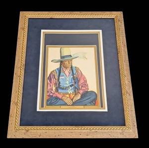 Plume Glacier National Park Native American Print - Framed