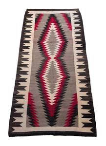 Navajo Woven Textile Rug - 66 x 33 in