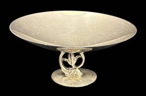 DA - Tiffany & Co. Sterling Silver Dolphin & Tulip Compote Dish