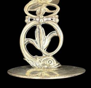 DA - Tiffany & Co. Sterling Silver Dolphin & Tulip Compote Dish