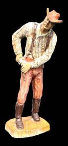 SIC Salem Town Collectible Cowboy with Pistol - 8 14 in Tall, Made in France