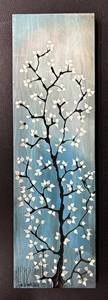 Cherry Blossom Tree Panel Wall Art - Signed 2009