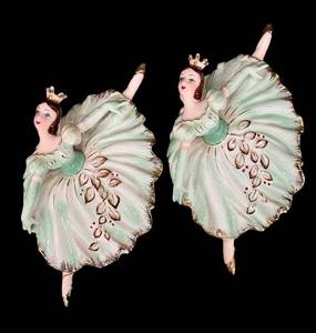 Vintage Lipper & Mann Ballerina Wall Figurines