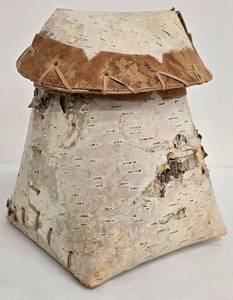 Birch Bark Lidded Basket