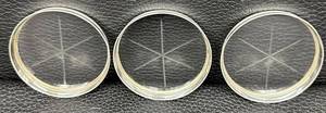 Vintage Sterling Silver & Glass Coasters - Lot of 3