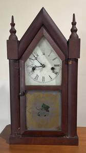 LL - Vintage Waterbury Clock Co. Gothic Steeple Clock