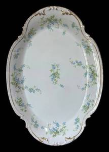 LL - Vintage Old Abbey Limoges France Serving Platter