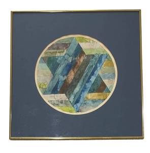 LL - Abstract Geometric Watercolor Painting