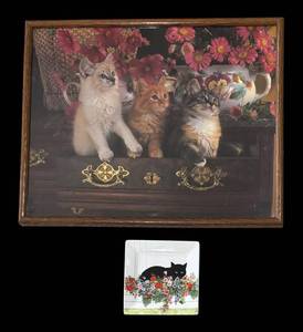 LL - Cat Motif Sue Boettcher Print with Plate