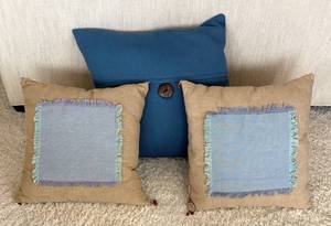 P - Trio of Decorative Accent Pillows