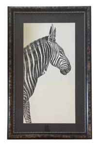 O - Bombay Company Zoe the Zebra Wall Art