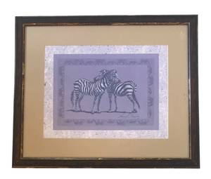 O - Zebra Print by Nancy H. Strailey