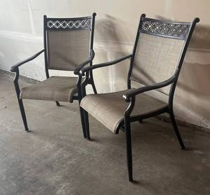 G - Pair of Charming Patio Chairs