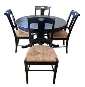K - Crate & Barrel Round Dining Table and Chairs