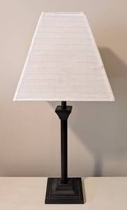 LL - Decorative Bronze Table Lamp, Square Shade