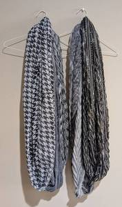 LL - Infinity Scarves - Five Womens GrayBlack Knit Patterns