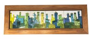 DR - Mid-Century Cityscape Four-Tile by Oleski