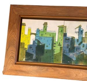 DR - Mid-Century Cityscape Four-Tile by Oleski
