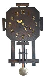DR - New Haven 1913 Antique Spanish Mission Wall Clock