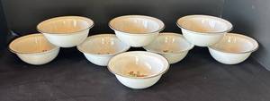 DR - Set of 8 Pottery Barn Holly Berry Bowls