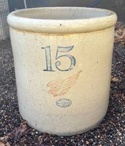 BY - Red Wing Union Stoneware 15-Gallon Crock
