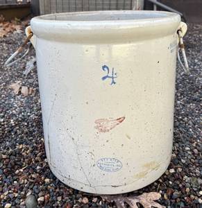 BY - Antique Red Wing 4 Gallon Stoneware Crock