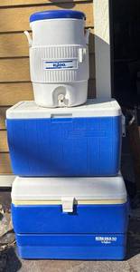G - Igloo Ultra Cold 50 50-Qt Cooler & Igloo 5-Gallon Cooler & Coleman Cooler
