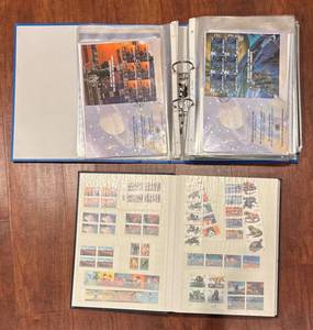 LL - Two Stamp Albums - United States & International Stamps Collection