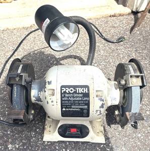 G - Pro-Tech 6-Inch Bench Grinder with Adjustable Lamp - Model 8103