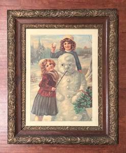 LL - Vintage Victorian Winter Friends Print
