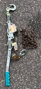 G - Come-Along Hand Chain Hoist with Chain & Hook