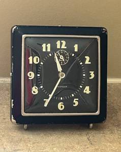 UL - Westclox Vintage Black Alarm Clock for Repair or Repurpose