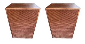 G - Delmonicos XCL Speaker System Pair - Vintage Wood Cabinets