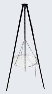 Tripod Fire Pit Cooker with Hanging Grill