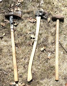 O - Vintage Axes & Sledge Hammers (Lot of 3)