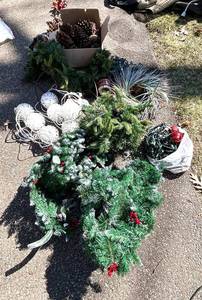 G - Christmas Greens & Lights Assortment with Pine Cones