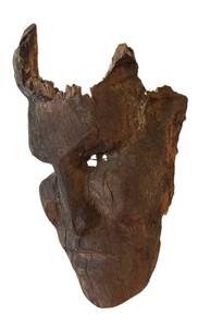 DR - Vintage Hand Carved Decorative Wooden Mask