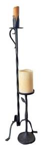 DR - Two Wrought Iron Candle Holders