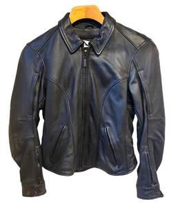 LS - First Gear Premium Riding Equipment Leather Motorcycle Jacket - Womens M
