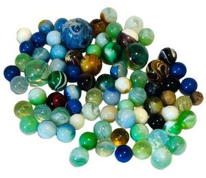 UL - Amazing Vintage Glass Marbles - Colorful Assortment For Collectors