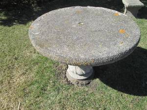 Cement outdoor garden table...