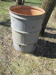 Burn barrel with heart shaped vents...